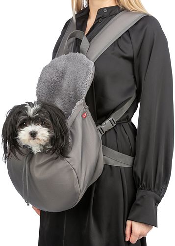 TRIXIE Fronttasche Molly, 25 × 38 × 17 cm, grau