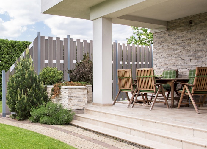 GroJa Fertigzaun Hochkant 84,3 x 180 x 3,2 cm