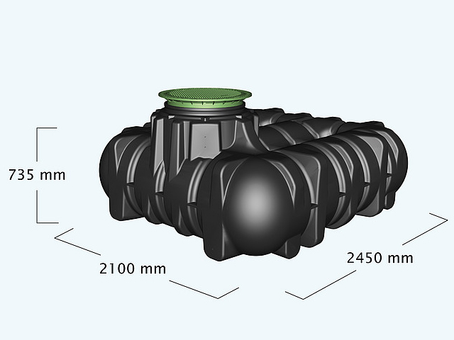 Graf Flachtank Platin 3000 l