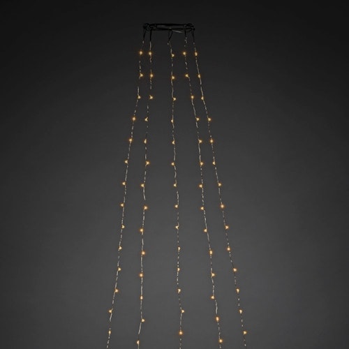 Konstsmide Weihnachtsbeleuchtung  LED Baummantel Ring Tropfen 5Strä.à36Dio