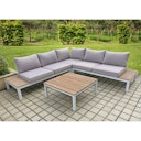 Vorschaubild Garden Pleasure Lounge-Set VALENTINA, Aluminium / Nonwood / Kissen 100 % Polyester
