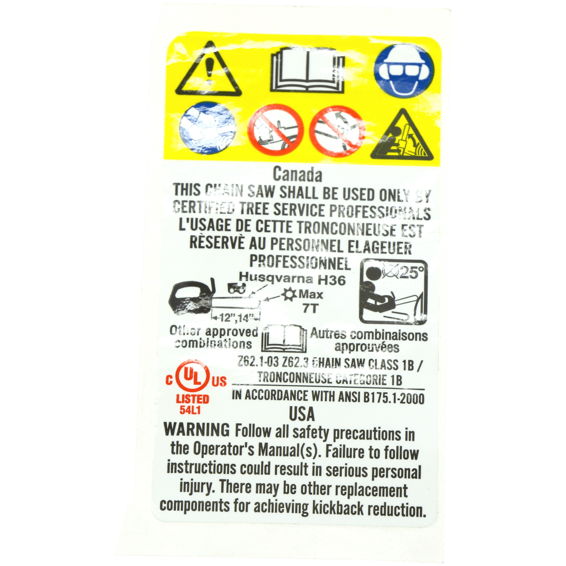 Husqvarna 522 63 54-01 - AUFKLEBER