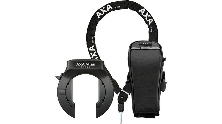 Axa Atlas Large Rahmenschloss-Set schwarz abziehbarer Schlüssel