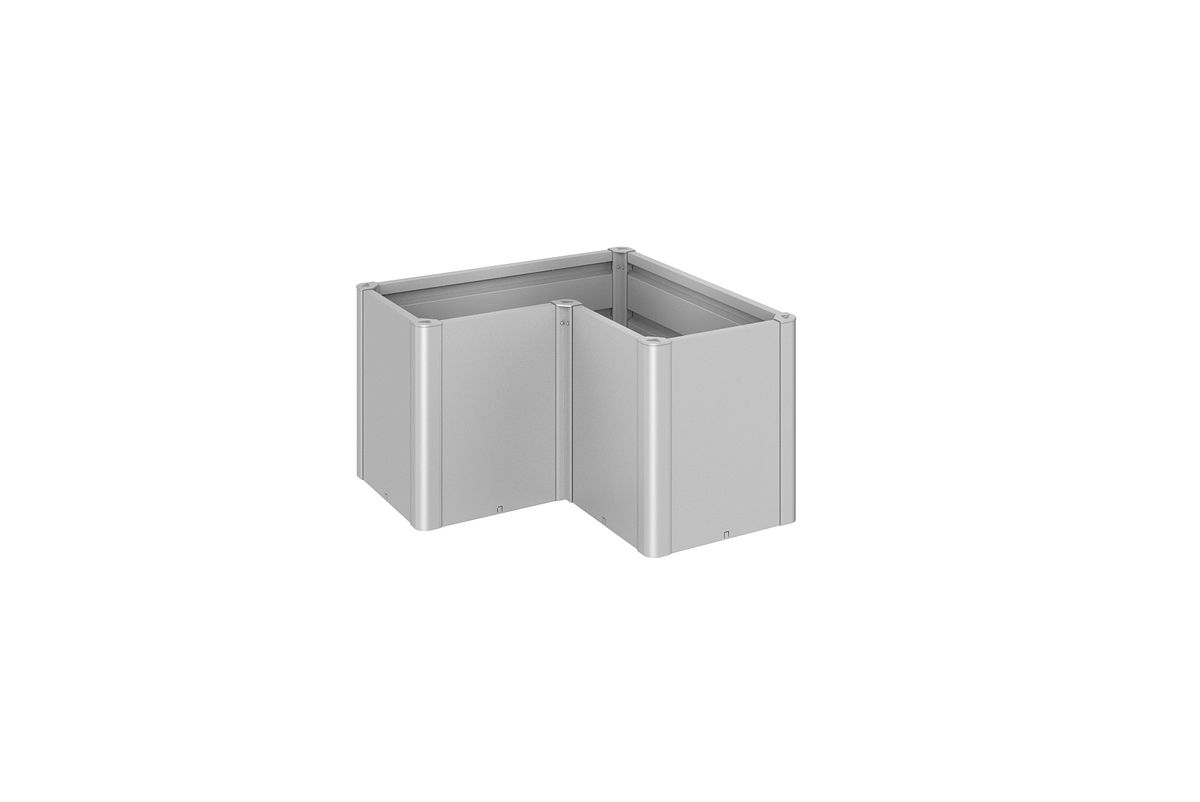 Biohort Pflanzbeet Belvedere B 102 x T 102 cm (Gr. L100) 61 cm (MIDI) silber-metallic