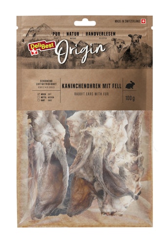 DeliBest Ohren 100 Gramm Hundekauartikel
