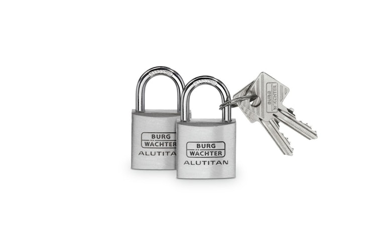 Burg Wächter Vorhangschlossset Alutitan DUO 770 40 SB