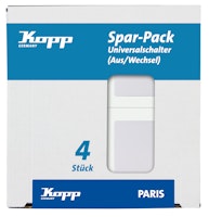 Kopp Universalschalter PARIS arktis-weiß, PROFI-PACK