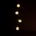 Vorschaubild Konstsmide Weihnachtsbeleuchtung Dekolichterkette Kugeln 10 warmweiße LEDs in Kristalloptik, batteriebetrieben