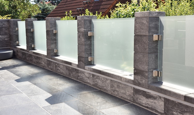 WESERWABEN® Sichtschutz-Glaselement aus ESG-Glas - Vario-Line® Classic