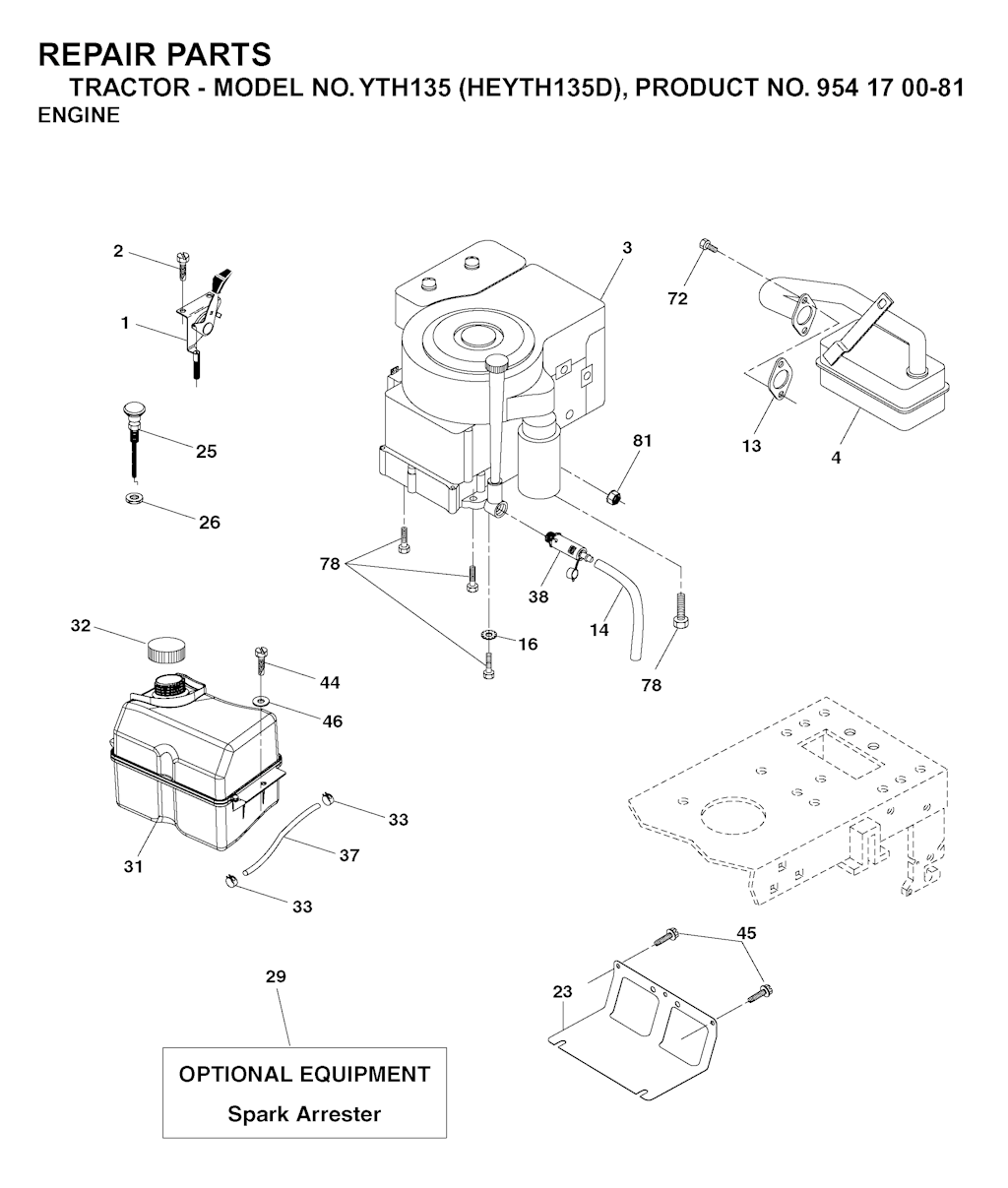 Explosionszeichnung Ersatzteile