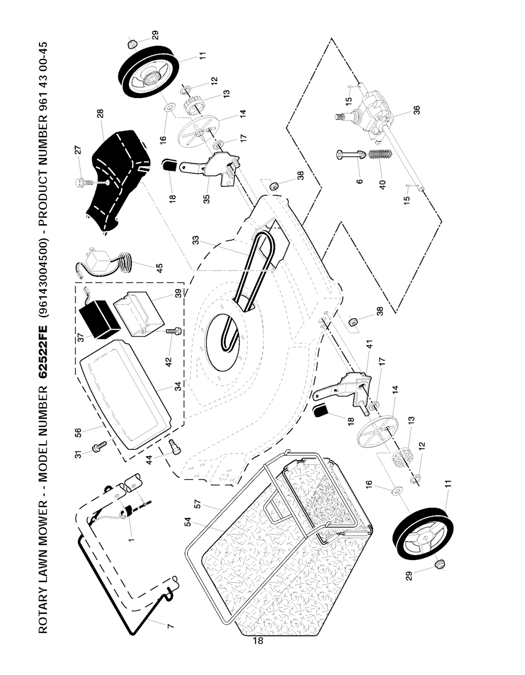 Explosionszeichnung Ersatzteile