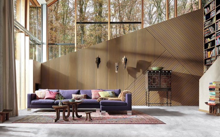 MEISTER Akustikpaneele Acoustic Sense STYLE 2600 x 330 x 20 mm 20117 Amber glow