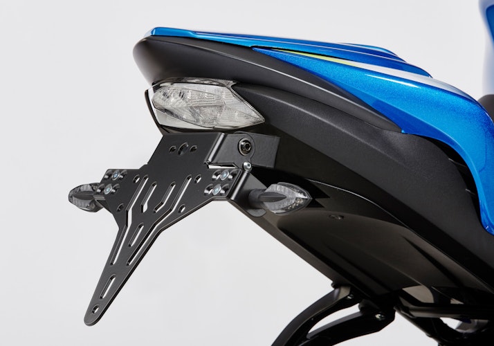 PROTECH V-SHAPE Kennzeichenhalter Alu & Stahl Schwarz für SUZUKI GSX-S 1000, GSX-S 1000F, GSX-S 950