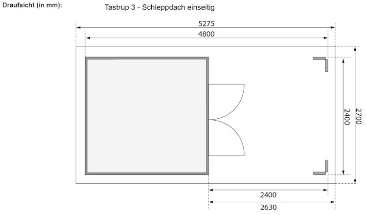 Karibu Premium Gartenhaus Theres 3 - 28 mm