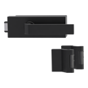 Vorschaubild Griffwerk PURISTO S -Graphitschwarz Ganzglastürbeschlagset -3-teiliger Bandsatz -mit Griff DESM GRAPH -GSC -UV