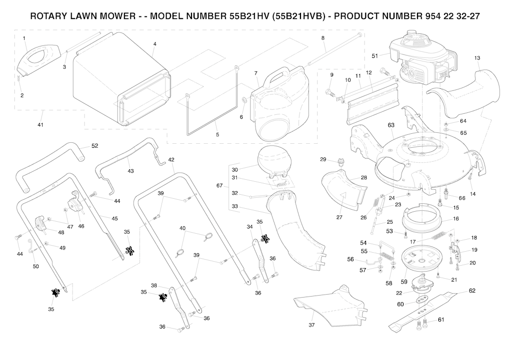Explosionszeichnung Ersatzteile