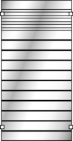 OSMO Glasscheibe Gitter satiniert 89x178cm