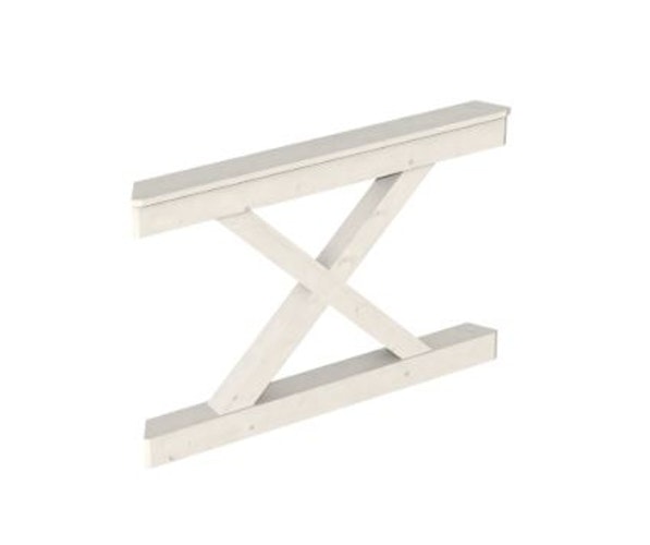 Skan Holz Brüstung Andreaskreuze zu Pavillon Nancy