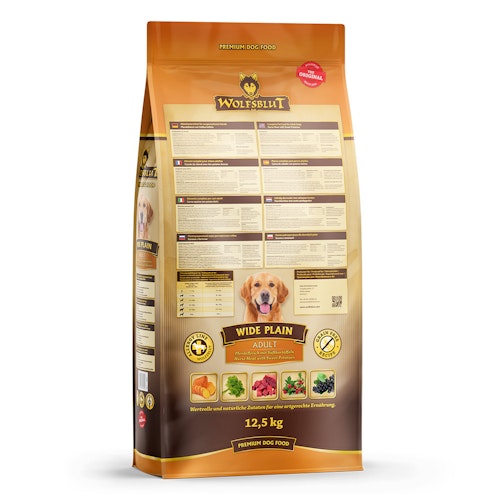 WOLFSBLUT Wide Plain Pferdefleisch mit Süßkartoffeln Hundetrockenfutter