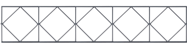 Alberts® Dekorelement Design Bergen, verzinkt, anthrazit RAL 7016,BxH 2000 x 200 mm 665227