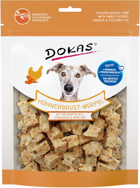 DOKAS Würfel & Kokosöl 150 Gramm HundesnacksVorschaubild