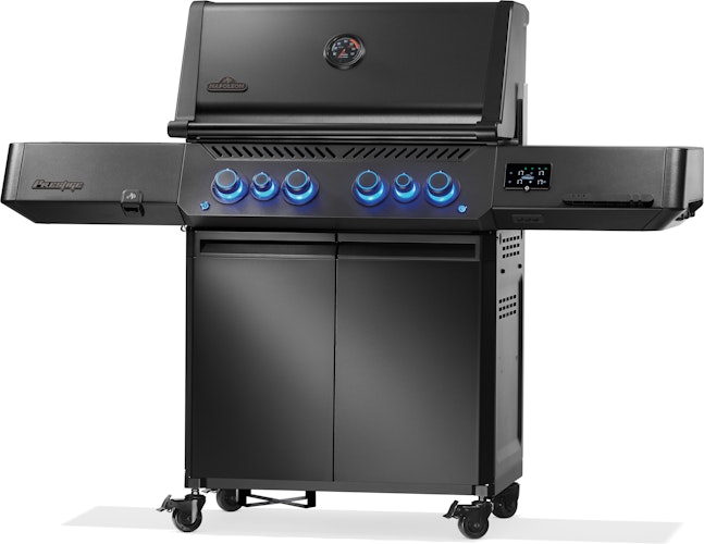 NAPOLEON Gasgrill Phantom, Prestige 500, Connected, gegossenem Edelstahl Rosten, Mattschwarz