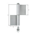 Vorschaubild Alberts® Konstruktionsband Typ KO4,zweit.,VA,z.Anschweißen,Höhe 120mm