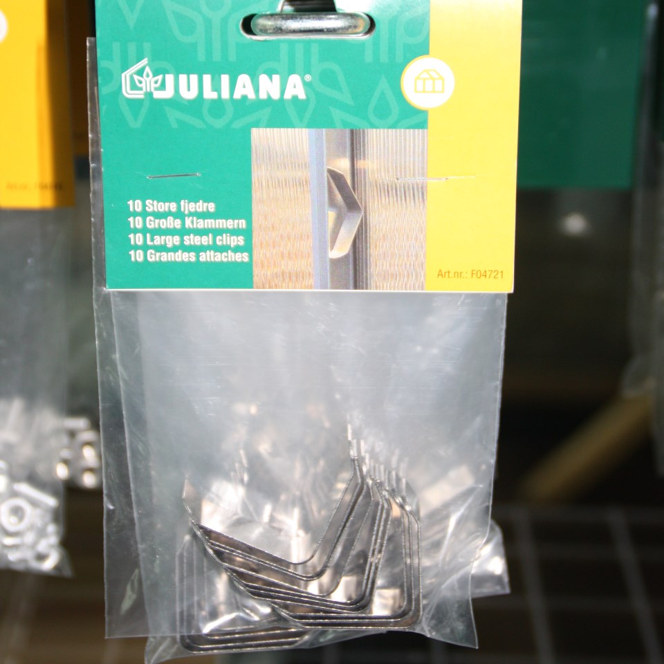 Thumbnail - Juliana große Federn zur Befestigung von Glasscheiben, 10 Stück