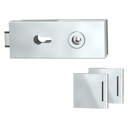 Vorschaubild Griffwerk PURISTO 1.0 -Edelstahl poliert Ganzglastürbeschlagset -3-teiliger Bandsatz -ohne Griff -PZ