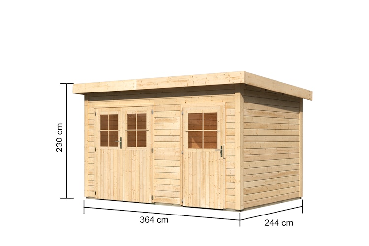Karibu Woodfeeling Gartenhaus Tintrup - 28 mm