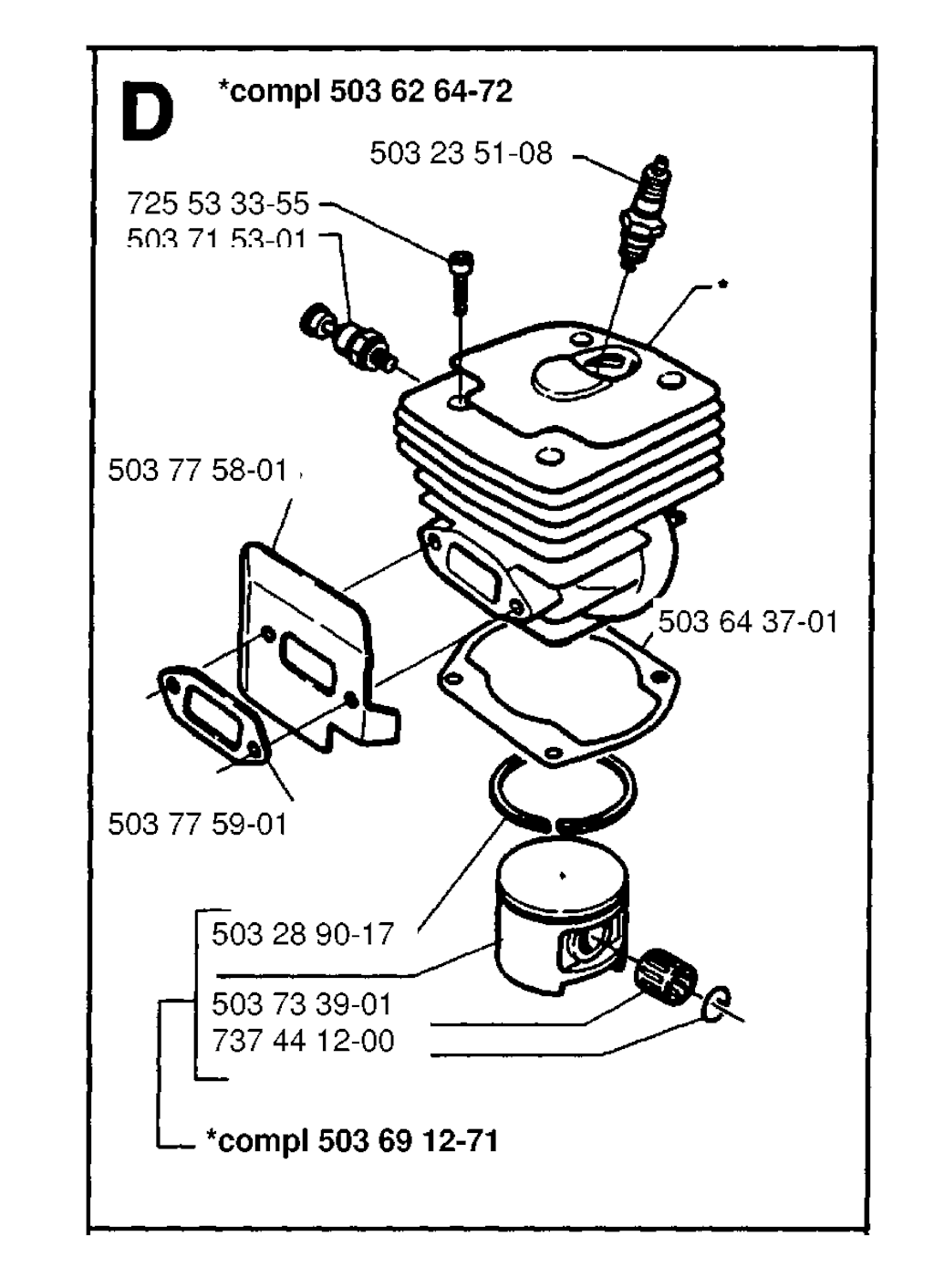 Explosionszeichnung Ersatzteile
