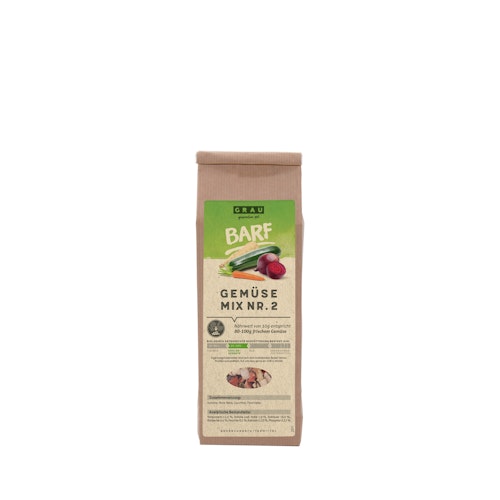 grau Gemüsemixmischung Nr.2 Nahrungsergänzung für Hunde