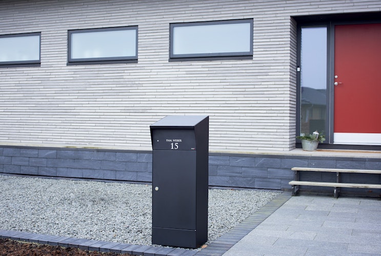 ALLUX Bjørn Paket-Briefkasten mit LED-Licht