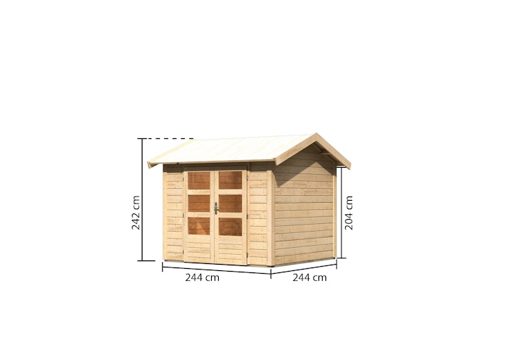 Karibu Premium Gartenhaus Theres 3 - 28 mm
