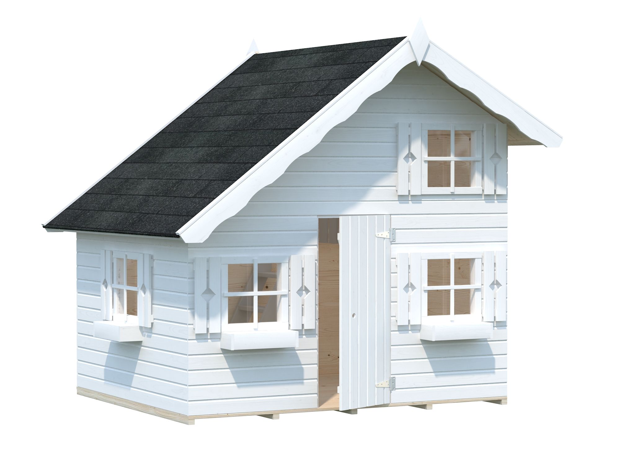 Palmako Kinderspielhaus Tom 3,8 m² - weiß lackiert