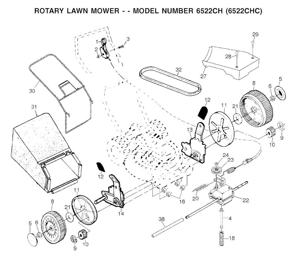 Explosionszeichnung Ersatzteile