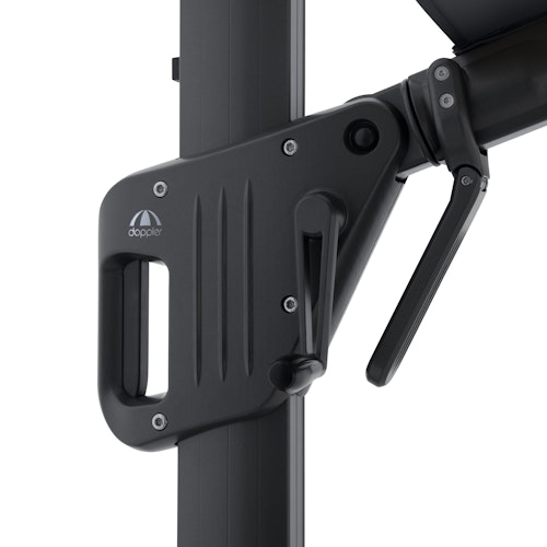 doppler Pendelschirm LIFE 300 x 400 Side, Aluminium Anthrazit / 100 % Polyester 180 g/m² 