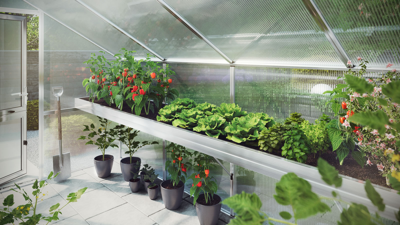 KGT Pflanzwanne für Gewächshäuser-Iris Typ II