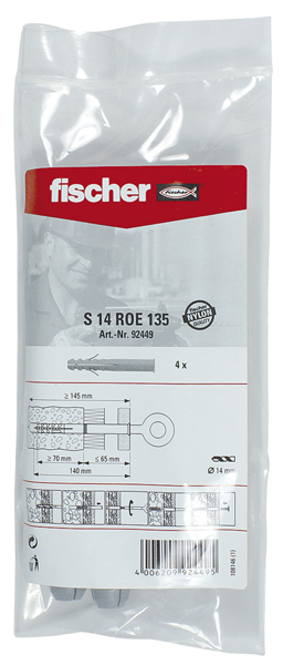 FISCHER Gerüstverankerung S14 ROE 135 B (4 St.)