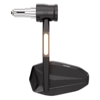 HIGHSIDER pro Lenkerendenspiegel Victory-X Schwarz Mit LED Blinker/Positionslicht (1Stck.)