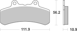 SBS Bremsbelag 658HF Street Ceramic