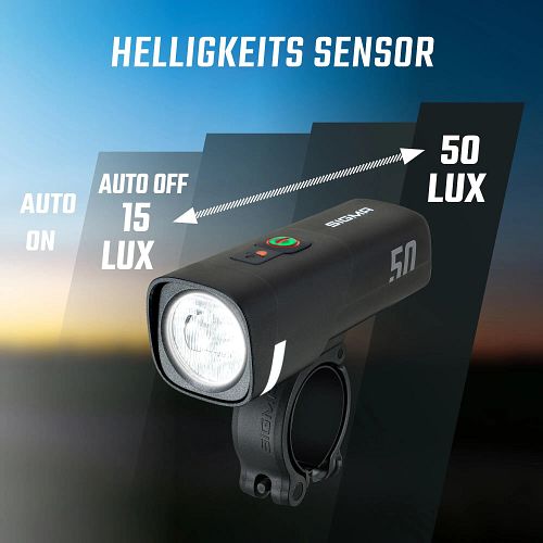 Sigma Sport Aura 50 Scheinwerfer schwarz