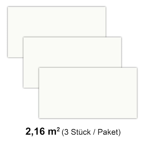 Revét Vinyl Wandfliese Weiß Hochglanz 120 x 60 cm