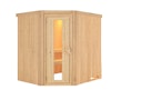 Vorschaubild Karibu Sauna Siirin mit Eckeinstieg 68 mm inkl. gratis Sauna-Zubehörset im Wert von 234,94 €