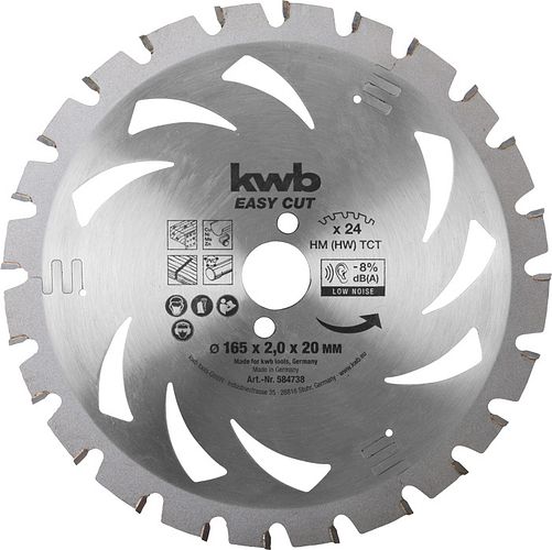 kwb Akku Top Hk-Sägebl. AKKU Ø 165 x 20 Z24 584738