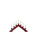 Vorschaubild Konstsmide Weihnachtsbeleuchtung  Holzleuchter dunkelrot matt