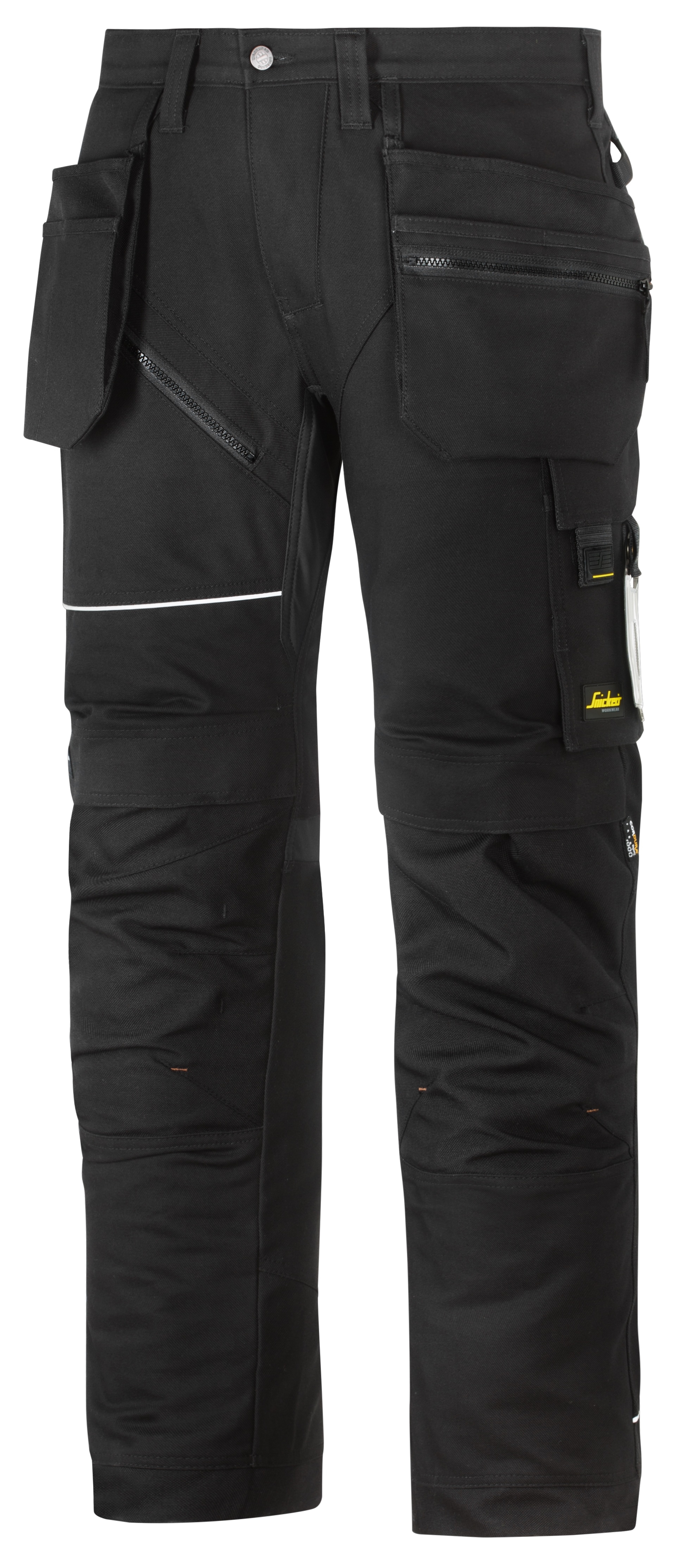 Snickers Workwear 6215 RuffWork Arbeitshose+ Baumwolle mit Holstertaschen - schwarz-schwarz Gr. 154