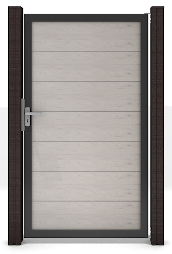 GroJa Solid Grande Tor Standard 1-flügelig mit Anthrazitrahmen