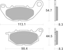 Vorschaubild SBS Bremsbelag 931HF Street Ceramic