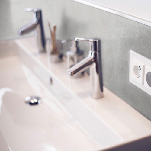 Revét Vinyl Wandfliese Grau Matt 60 x 30 cm